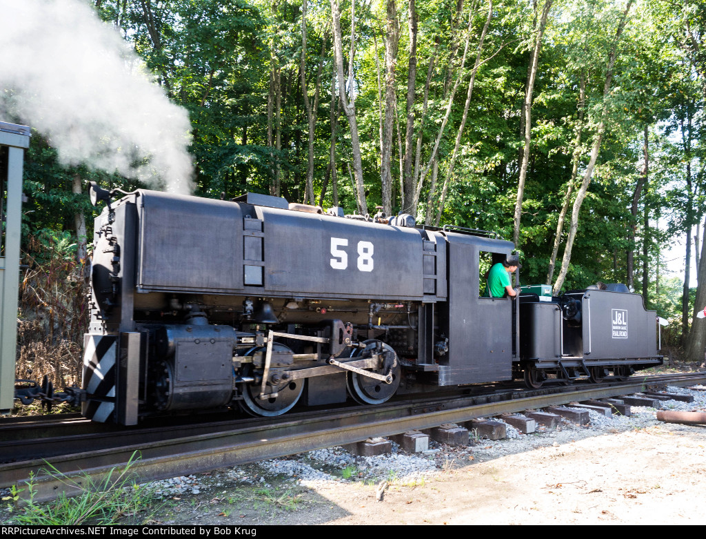 Jones & Laughlin Steel plant railroad steam locomotive 58